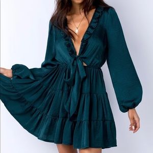 Princess Polly Randi Mini Dress Teal